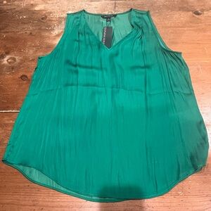 Banana Republic Emerald Sleeveless Blouse